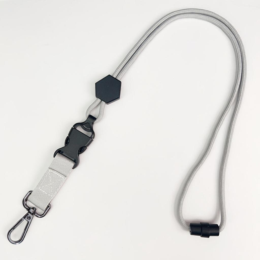 Adjustable Neckband Keychain Multi-Function Mobile Phone Lanyard Anti-Lost Badges Id Card Clip Lanyard Neck Straps Key Chain