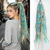 24 Inch Synthetic Handmade Braided Ponytail for Women Mixed Braid Patterns Easy Install Versatile Look Daily Party Cosplay
