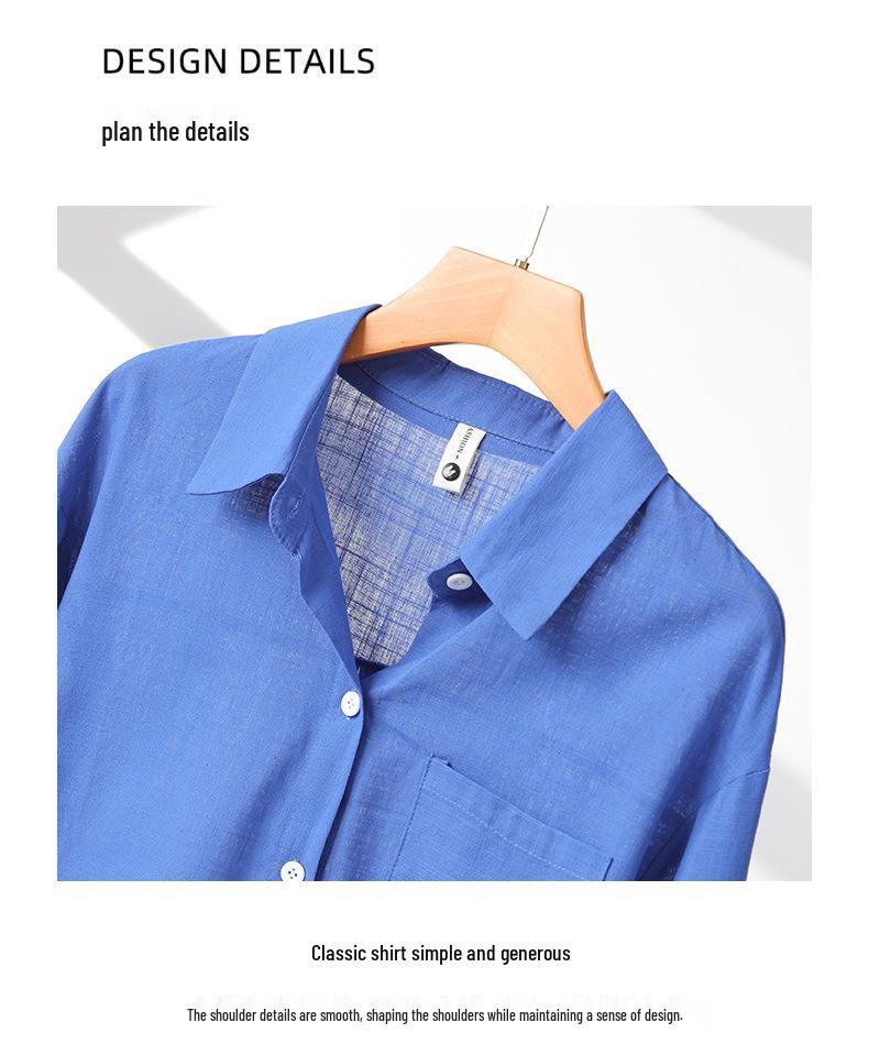 Women's Premium Linen-Cotton Shirt - Early Autumn 2025 Design