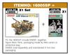 Freedom Model Kit 1/16 German R75 Motorcycle with Sidecar and Rider Figure, Plastic Model FRE16005SP