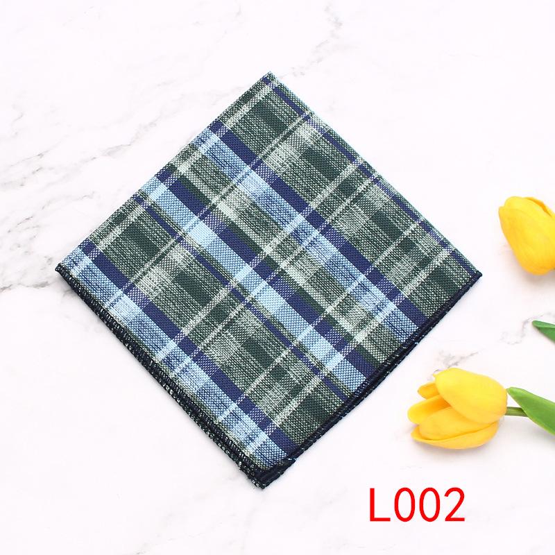Rael Pocket Towel Striped Plaid Suit Accessories Square Towel Men'S Shirt Pocket Towel Business Banquet Square Towel