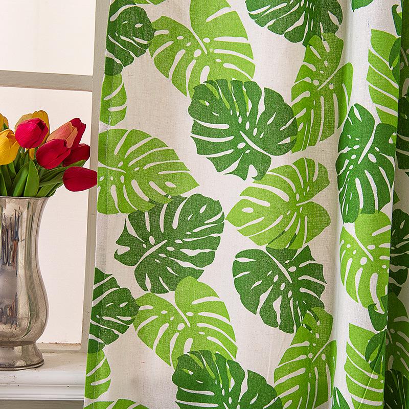 Finished Curtains Linen Cotton Printed Curtains Roman Curtains Short Curtains Children'S Curtains Blackout Curtains