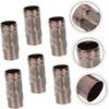 6Pcs Retro Chandelier Candle Sleeves for DIY Lighting Tear Pattern Design Iron Pipe Casing for Home Decoration