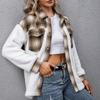 Thickened Cashmere Long,sleeved Checkered Loose Casual Plush Shirt, Checkered Jacket For Women.