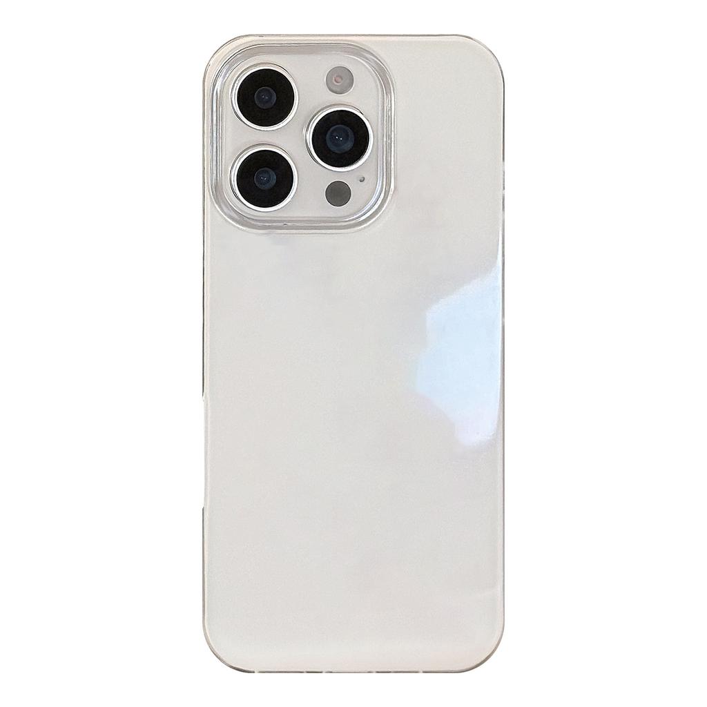 Personalized Solid Color Bright IMD White Suitable for Apple 16 Mobile Phone Case 17pro Max Hard Iphone1311