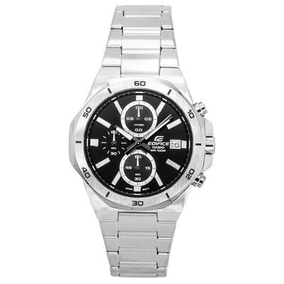 Edifice Classic Standard Cronógrafo Analógico Esfera Negra Cuarzo EFV-640D-1A 100M Reloj para hombre