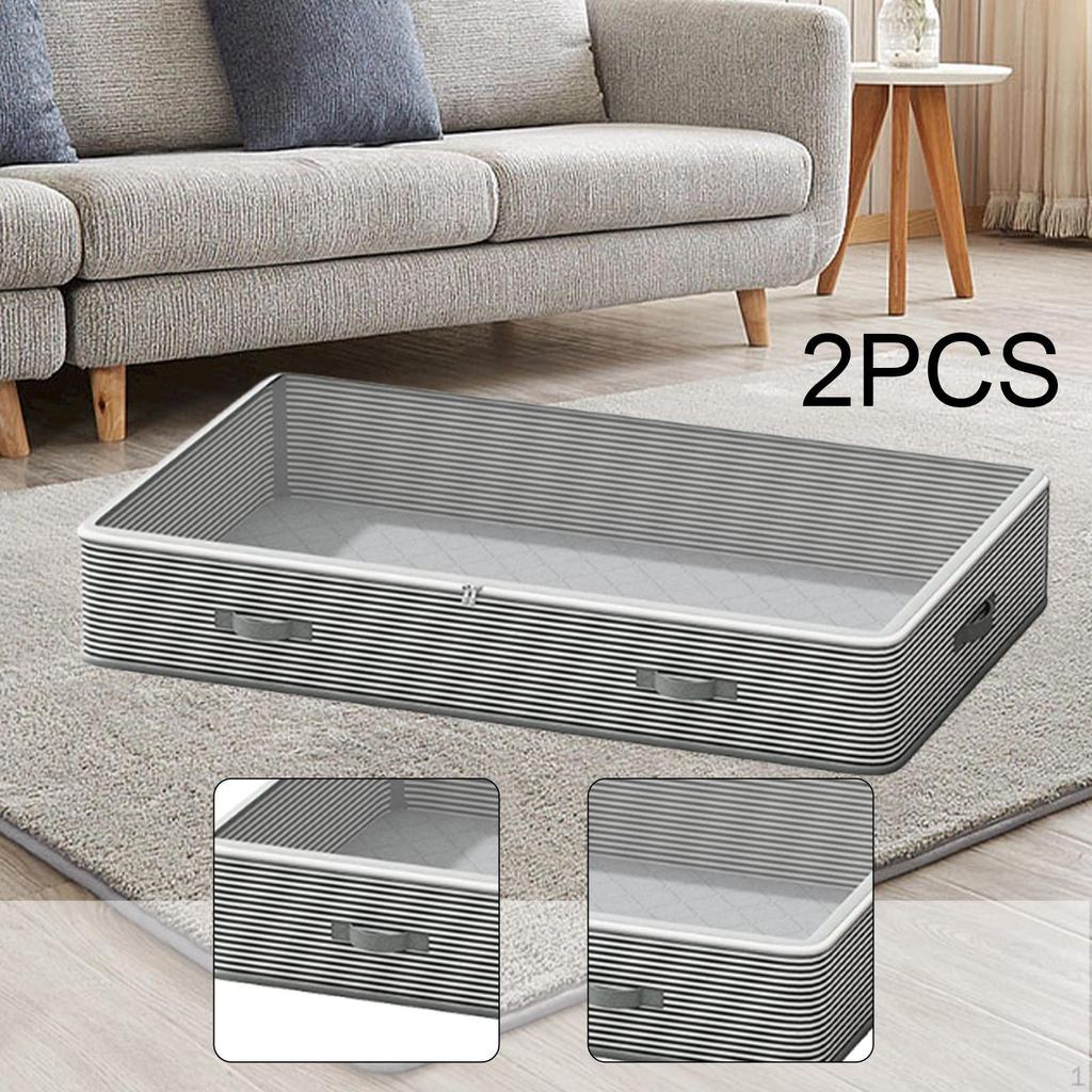 30L Low Profile Underbed Storage Container for Bedroom Organization, Ideal Bedding, Sweaters,