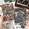 Infeel.Me 2,5D Miniatur-Landschaftsgestaltung Kinder Ruhiges Journal Aufkleber, Ausgabe 15