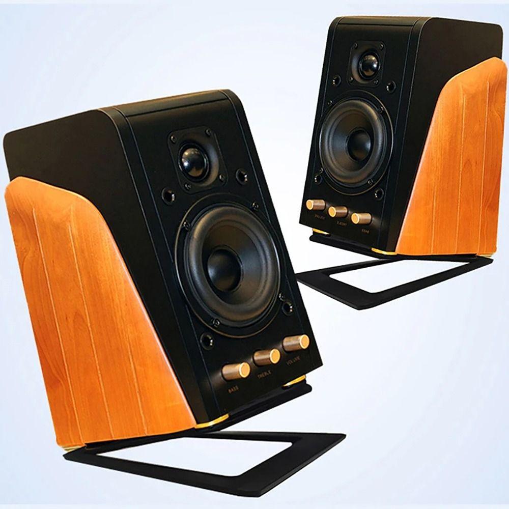 1/2Pcs Aluminum Alloy Desktop Speaker Stands Tilted Speaker Support  Bookshelf Desk