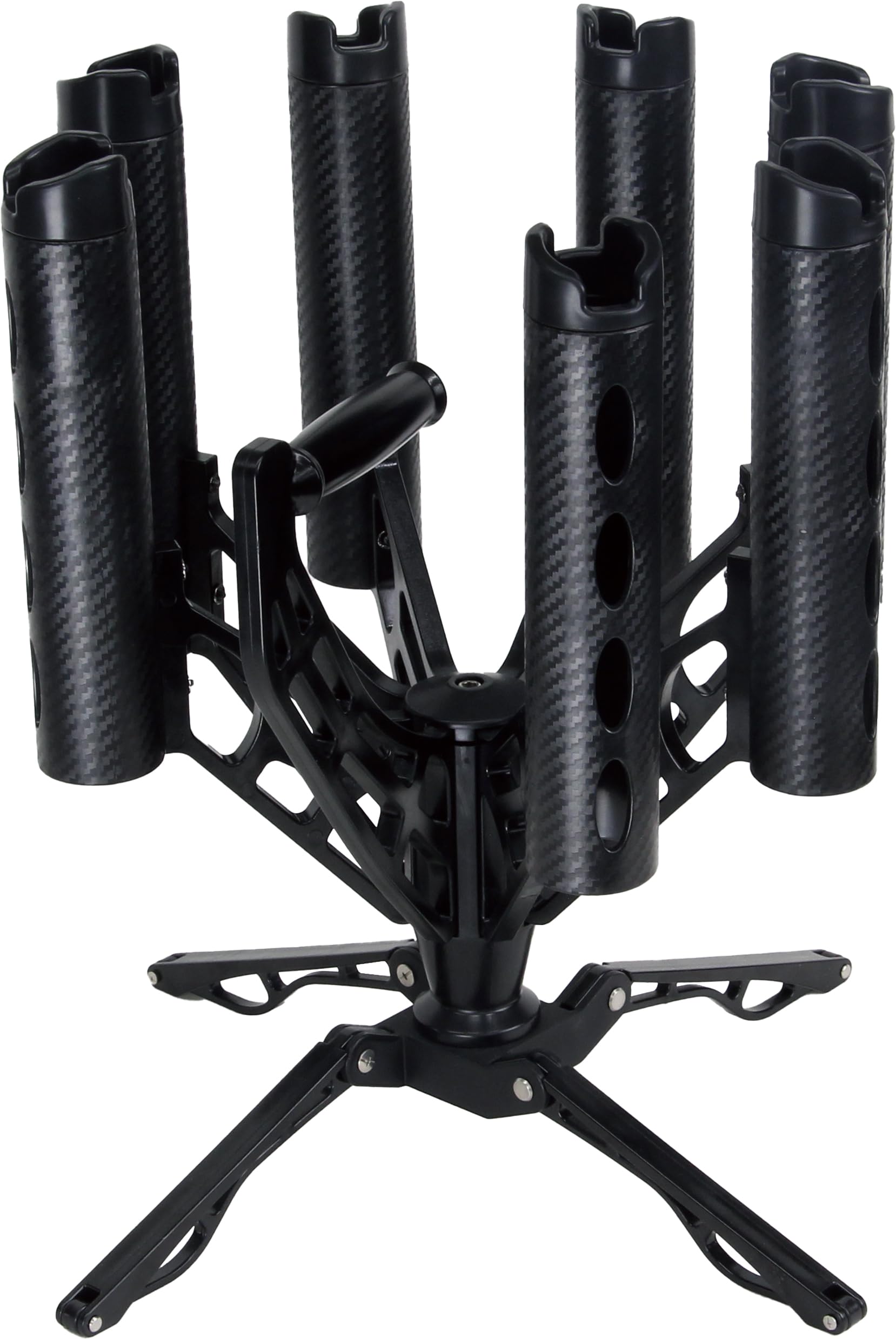 Стойка для удочек Osaka Fishing Gear Revolver на 7 удилищ OG4687 (ОГК) (Собранный) чёрный