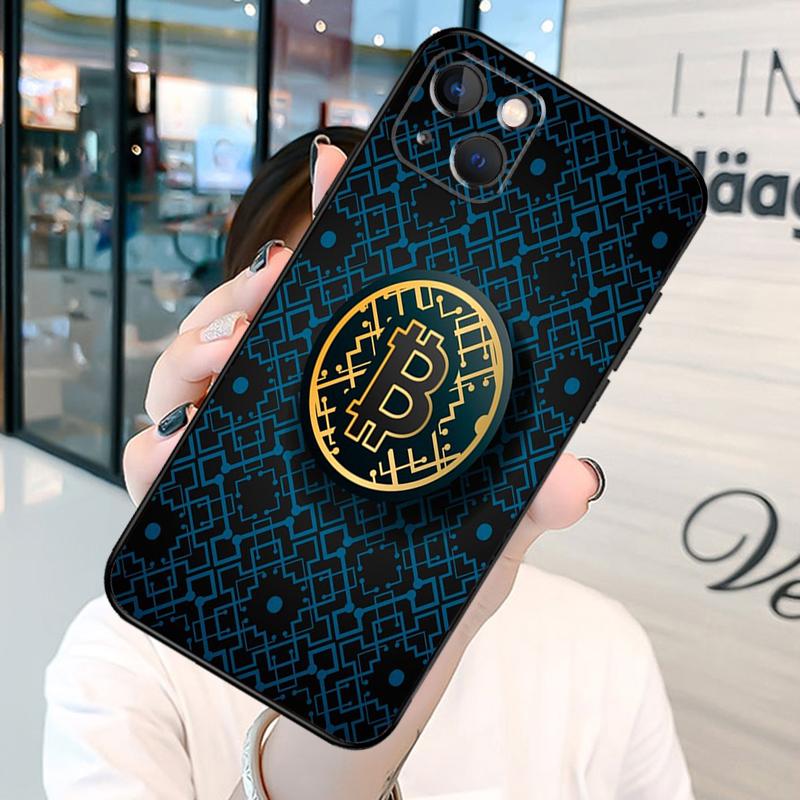 Bitcoin BTC Phone Case For iPhone 13 12 Mini 11 14 15 16 Pro Max Plus X XS Max XR Cover Shell