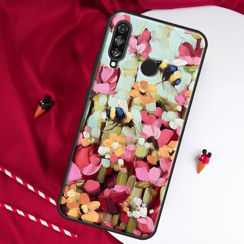 Bees For Huawei Nova 10 SE 9 5T 12s 12i 11i Y91 Y90 Y60 Y70 Y72 Y61 P20 P30 P40 Lite P60 Pro Case