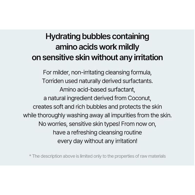 TORRIDEN DIVE-IN Reinigungsschaum mit niedermolekularer Hyaluronsäure