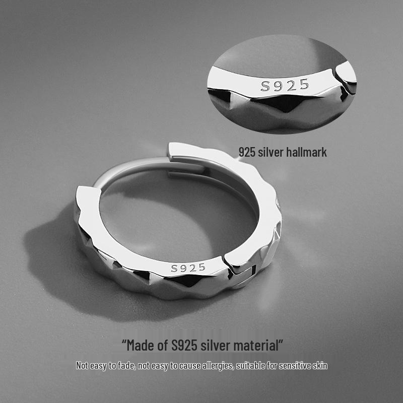 Trendy Men's Single Earring: European & American Hip-Hop Style, Versatile and Simple Design