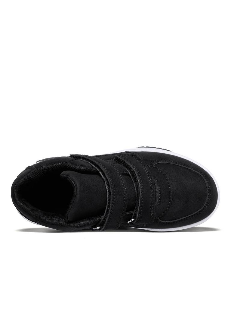 Kids' Wheat High-top Velcro Skate Shoes - Casual, Thick-soled Style for Boys