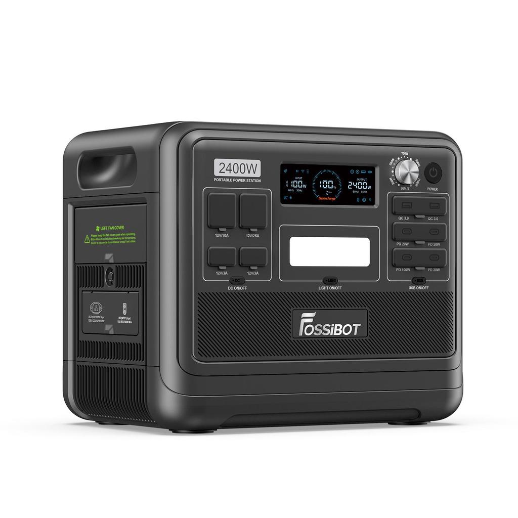 Powerstation portable - FOSSIBOT - F2400 - 2048Wh - 2400W - LiFePO4 avec panneau solaire 420W