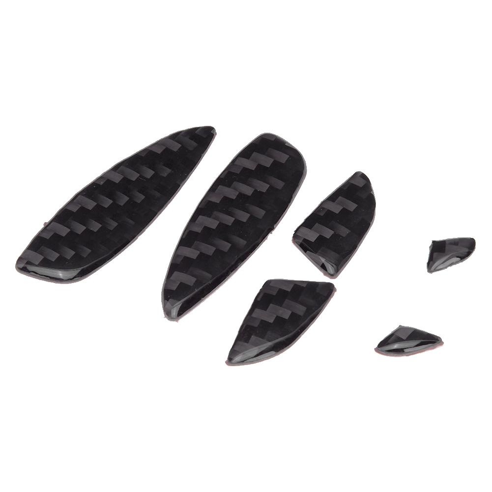 6pcs Carbon Fiber Seat Adjust Button Trim Fits for  Mercedes Benz C Class W205 16 19