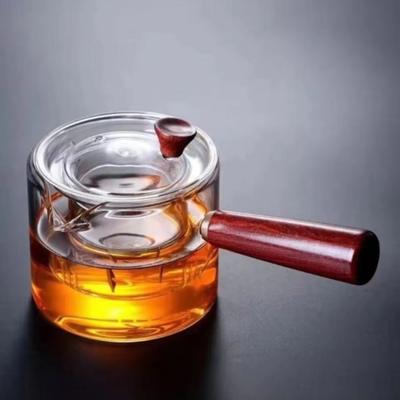 Heat-resistant Glass Teapot Thickened Glass Filterable Borosilicate Glass Teapot Loose Leaf Tea Strainer High Borosilicate Glass