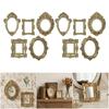 Mini Gold Picture Frame Tiny Baroques Ornate Frame for DIY Jewelry Display Wall Decors Small Resin Antique Photo Frame