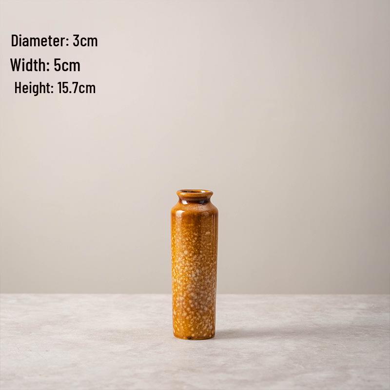 Modern Chinese Style Ceramic Vase for Living Room - Decorative Pottery Jar Ornament