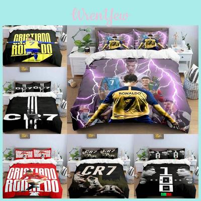 Football Ronaldo Digital Printing Bedding Set With Active Dye For Home Decor