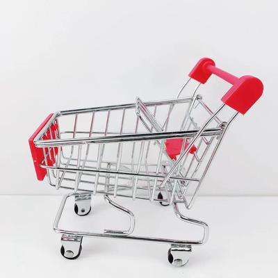 Xiaohongshu Same Children'S Simulation Toys Play House Toys Mini Shopping Cart Supermarket Trolley