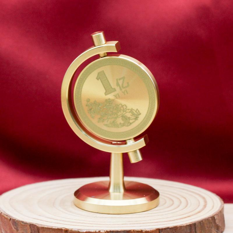 

Очень большой латунный настольный спиннер: 100M Маленькие Цели Талисман Удачи и Подарок для Снятия Стресса в Автомобиле