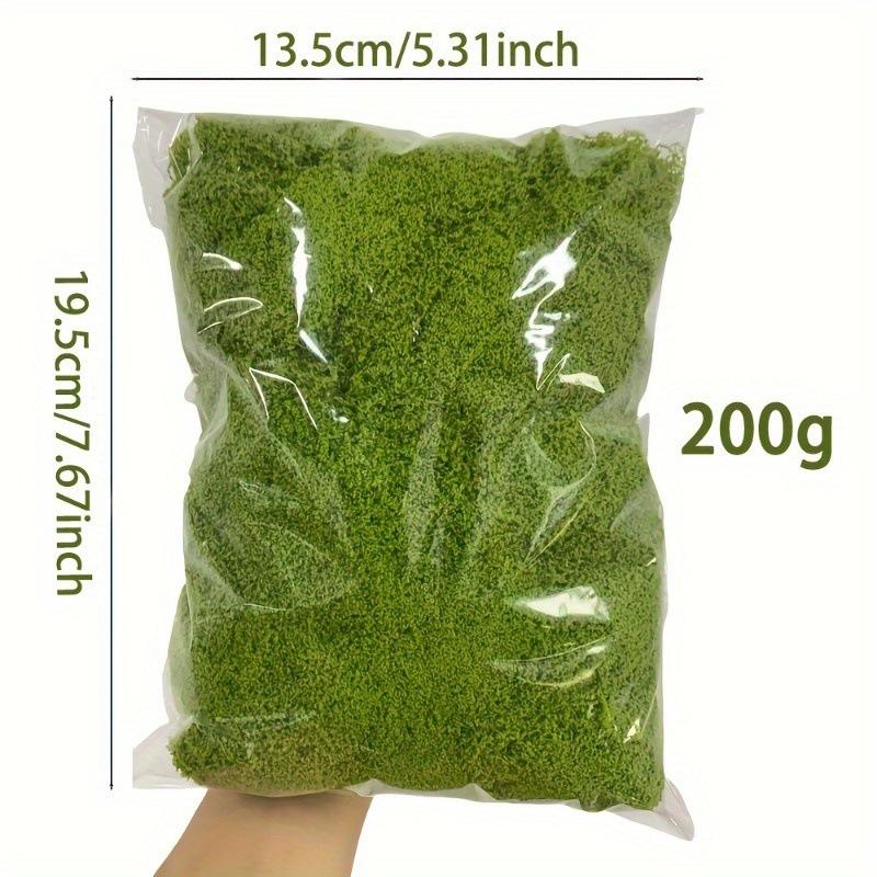 1PACK /200g Simulated Moss Artificial Micro Landscape Ornament Moss Bonsai Potted Plant Decorative Landscaping False Filamentous Wool Moss
