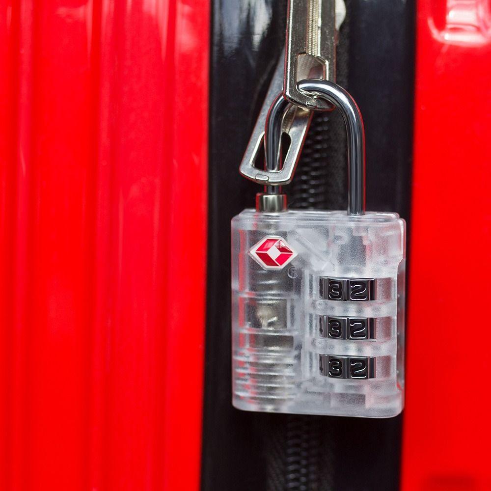 Transparent Customs Password Lock TSA Suitcase Luggage Coded Lock New Cabinet Padlock  for Travel