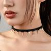 Personalized Geometric Tide Pendant Leather Collar Choker Handmade Leather Necklace Babe Collar Necklace Batch