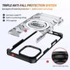 Rugged Armor Shockproof Phone Case For iPhone 16 Pro Max Magsafe Magnetic Wireless Charging TPU Frame Hard Plastic Back Cover