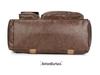 Unisex PU Leather Sports Bag with Wet/Dry Separation, Oxford Cloth, Shoulder Strap for Travel & Fitness