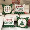 Christmas Day Party Decoration Pillowcase Nutcracker Princess Pattern Is Suitable for Home Room Living Room Sofa Cushion Cover