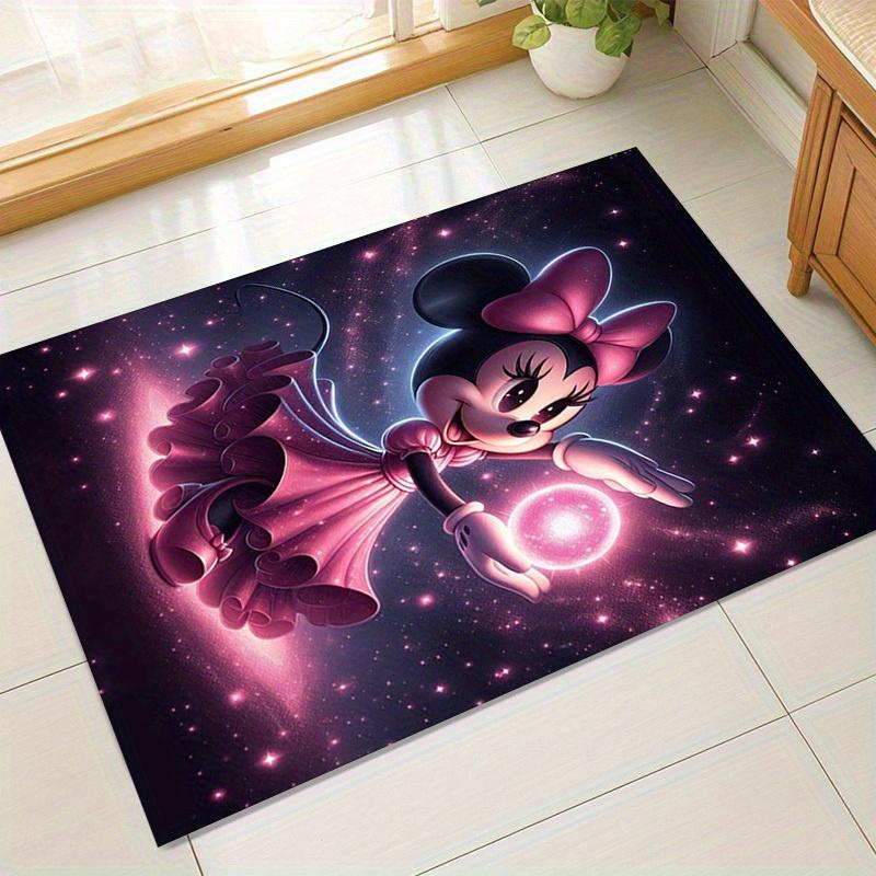 

1pc. Magical Pink Starry Sky Minnie Mouse Rug - Perfect for Home Decor, Office Carpet, Outdoor Use, and Gift Ideas!z041456 60cm by 90cm