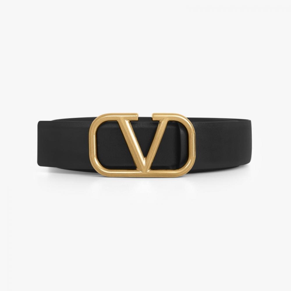 Valentino GaraVani V Logo Gold Belt T0q87 Ecu 0no