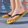 Fashion Cartoon Men Slippers Summer Men Flip Flops Quality Beach Slippers Non-slip Indoor Bathroom Slides Rubber Sole Zapatos Hombre