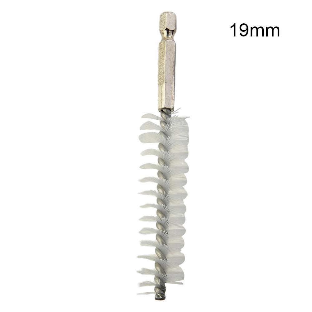 8-19mm Drill Brush Hex Bar Hex Bar Nylon Wire Washing Polishing Tool