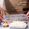 Saikeyou Disposable Rectangular 4-Compartment Lunch Boxes with Lids