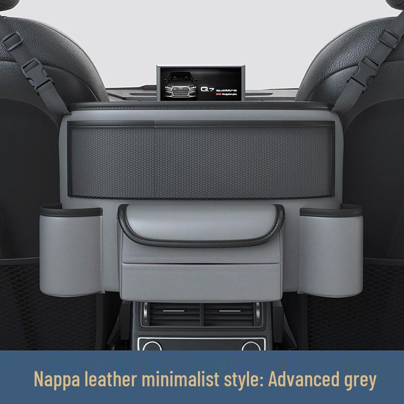 Car Seat Back Organizer & Trunk Storage Bag with Tissue Holder
