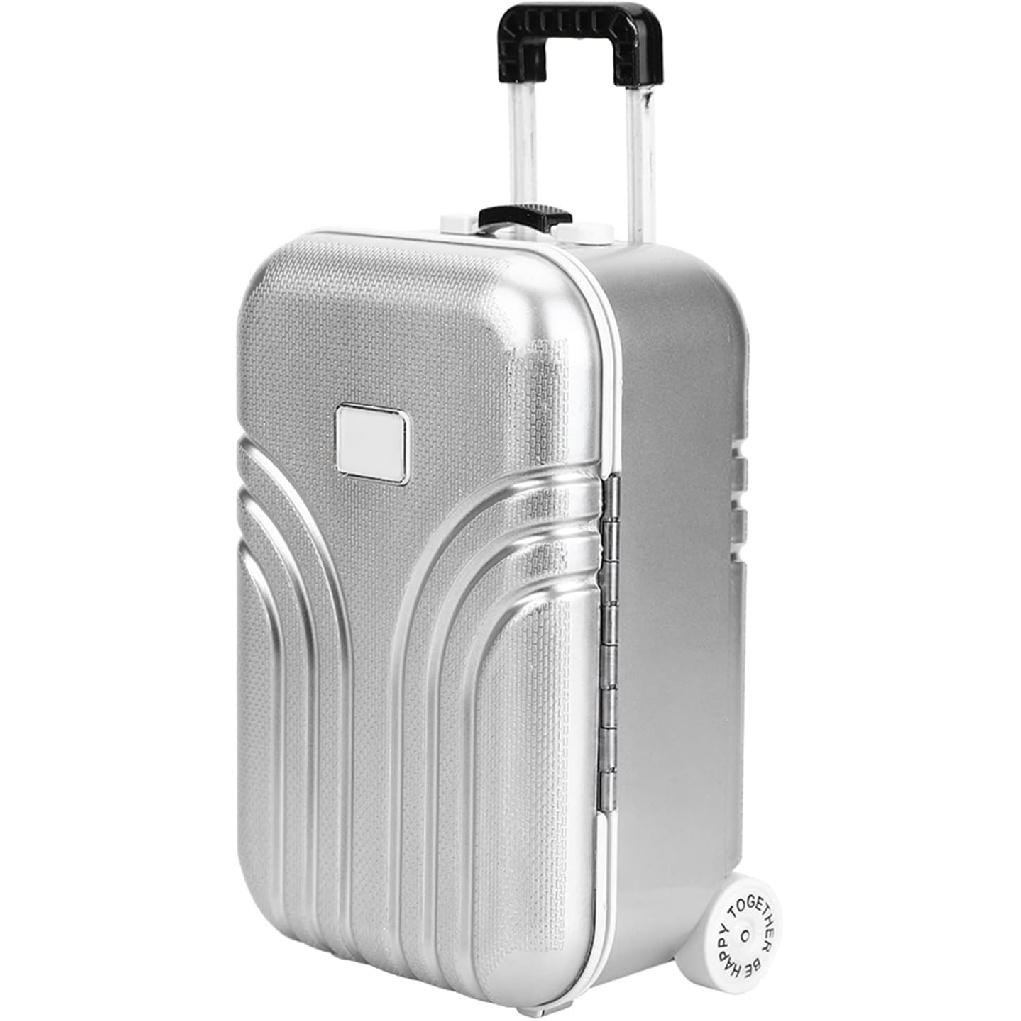 Doll Accessories Carry On Suitcase for Doll Suitcase Luggage Mini Travel Suitcase for 18 Inch Girl Doll Travel Gear Mini Trolley Case Doll Carrier
