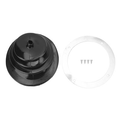 5.25in Round Shifter Boot with Chrome Ring 1651 Universal Automotive Body Parts for Car