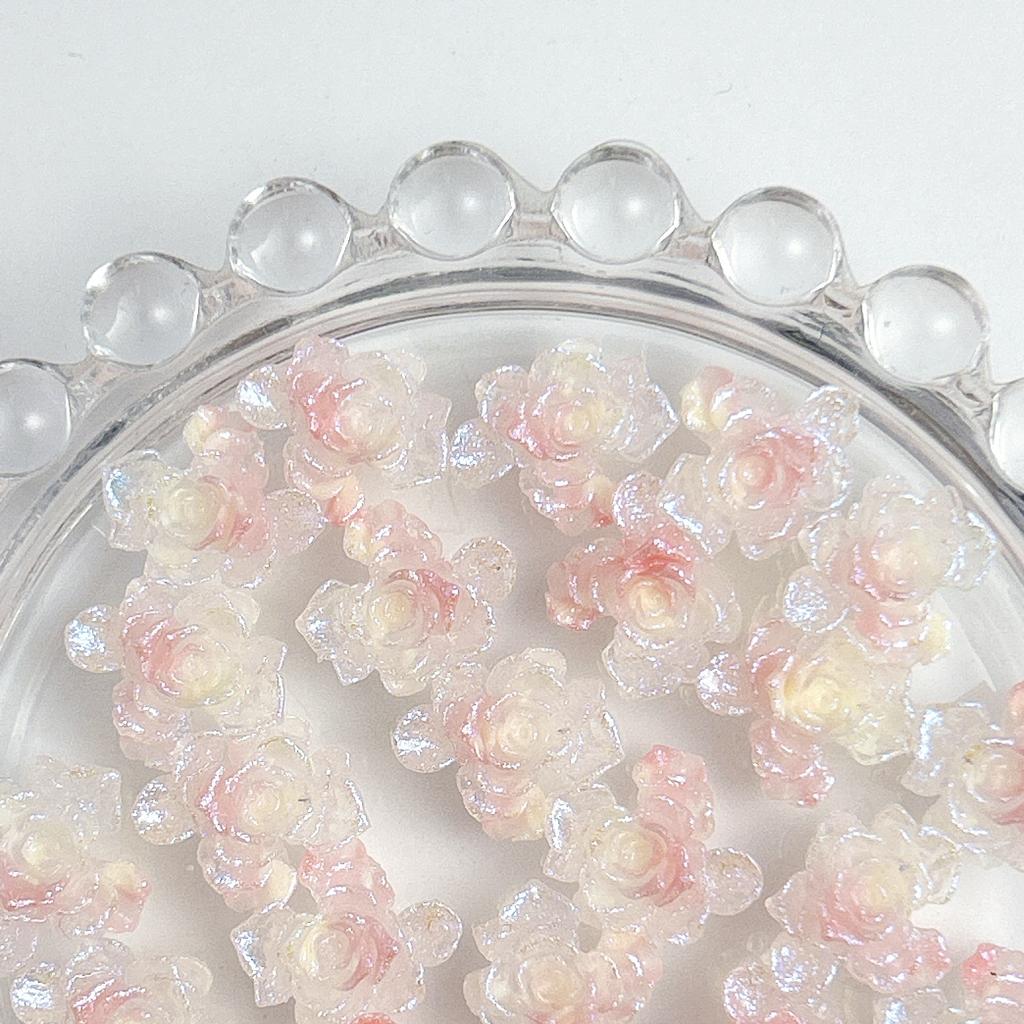 Hot-Selling Floral Color Nail Art Kit Luminous Resin Spring Fresh Nail Art Accessories