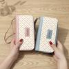 New PU Leather Female Long Wallet Large Capacity Multifunctional Money Purses Double Layered Handbag