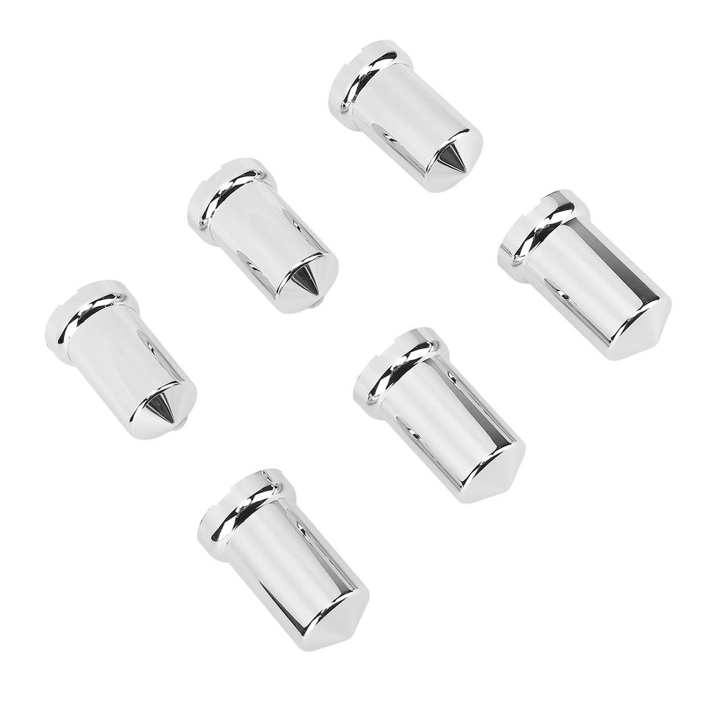 Push On Nut Cover Lug Nut Covers ABS Chrome Plastic Anti Rust 33mm Flanged Lug Nut for Trucks Trailers and Vehicles