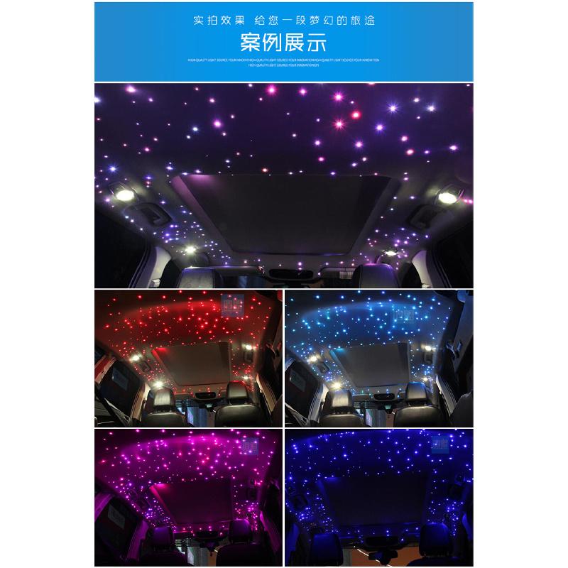 Car Roof Stars Starry Sky Ceiling Twinkle Fiber Optic Light Music Remote Control