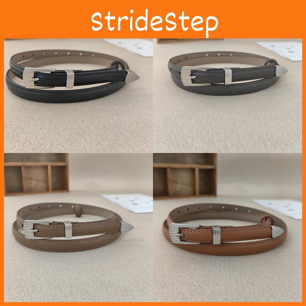 Leather Womens Casual Belt With Silver Buckle For Jeans And Office Gift Wear