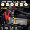 V10 Pro 4500A Jump Starter, 12V Lithium Jump Box for Gas & Diesel Cars + X6 Pro Air Compressor
