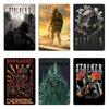 Stalker Chernobyl Stalker Game Art Stalker 2 FPS Video Game Metal Plaque Cinema Wall Plaque Kitchen Printing Tin Sign Poster
