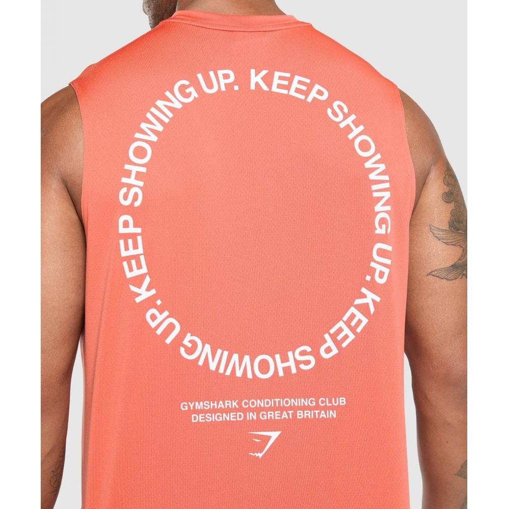 Gymshark Keep Showing Up Tank Muted Coral A2b9d Kcpq