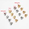 10-20pcs Clasp Metal Crimp End Beads Gold Color Bead Button Clasps for DIY Jewelry Making Findings Components Handmade Wholesale